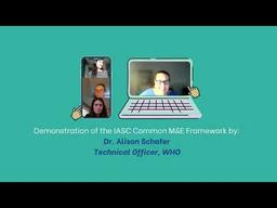 Demonstration of the IASC Common M&E Framework by Alison Schafer