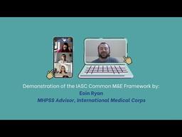 Demonstration of the IASC Common M&E Framework by Eoin Ryan